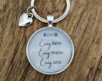 Schlüsselanhänger "Ewig uns" personalisierbar