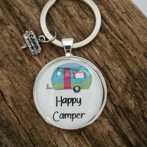 keychain &quot;Happy Camper&quot;