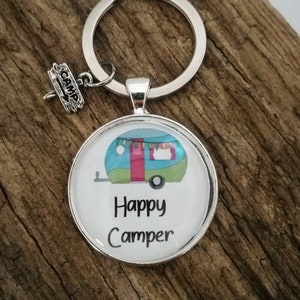 Keychain "Happy Camper"