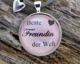 Schlüsselanhänger "Beste Freundin der Welt"