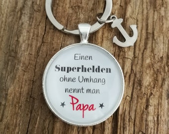 Schlüsselanhänger "Superheld Papa"