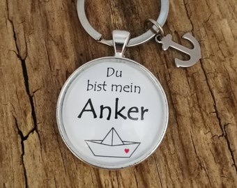 Schlüsselanhänger "Du bist mein Anker"