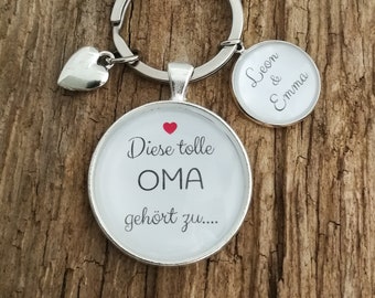 Keychain “Great Grandma” personalized