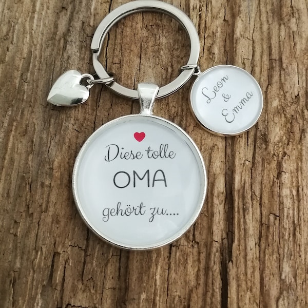 Schlüsselanhänger "Tolle Oma" personalisiert