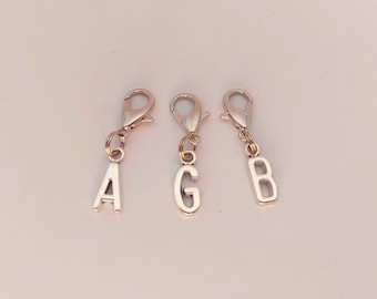 Letter Pendant Charm Initials Carabiner