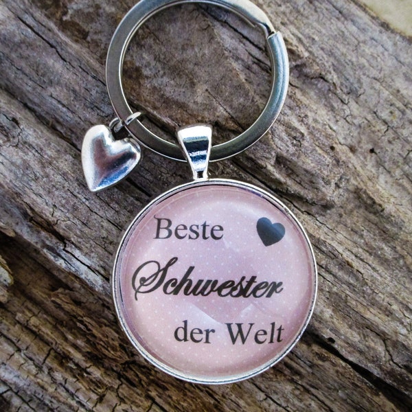 Schlüsselanhänger "Beste Schwester der Welt"