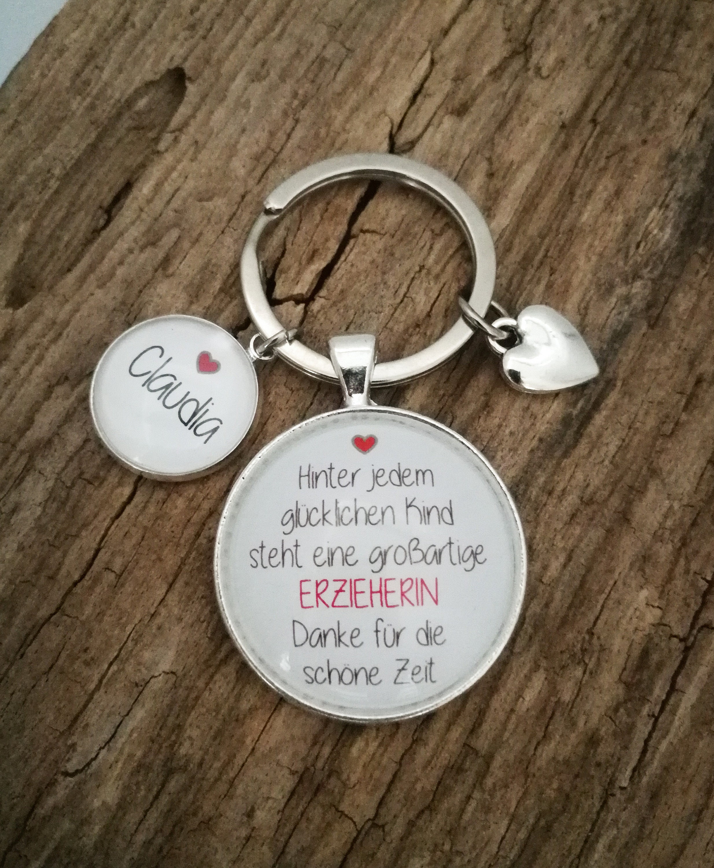 Key fob "Great educator" personalized
