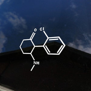 Ketamine Chemical Structure Vinyl Decal