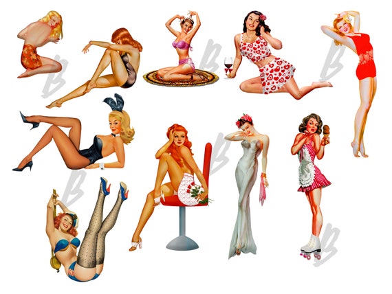 pinup girl clipart