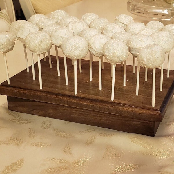 27 hole Max | Solid Wood Cake Pop or Lollipop Display | Custom Layouts available