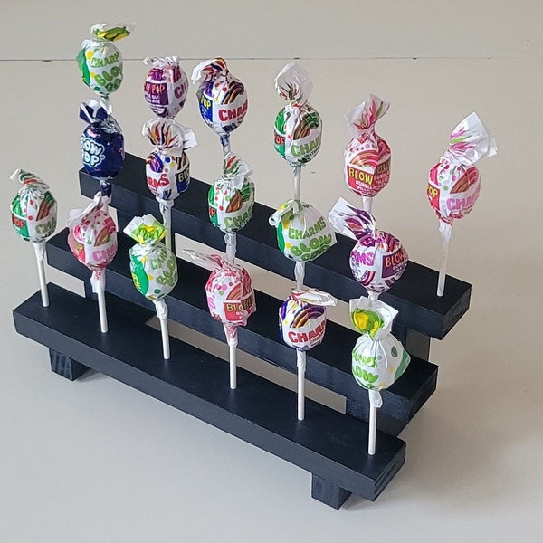 11"x4.5"x4.5" | 17 Hole | Tiered Cake Pop Or Lollipop Display | Custom sizes available