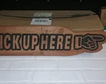 Pick up here sign | Etsy