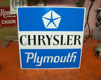 Chrysler Plymouth Metal Sign 20x20 Inch - Etsy