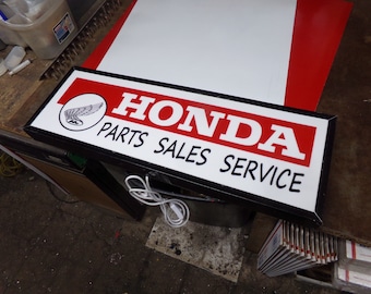 Honda Parts sales service lighted sign 30x10x3 inch