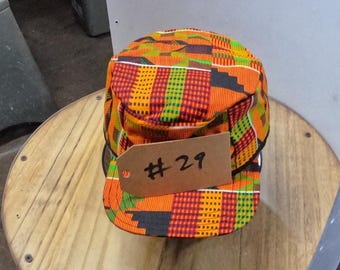 Hand made flat top hat one of a kind southwestern pattern #29