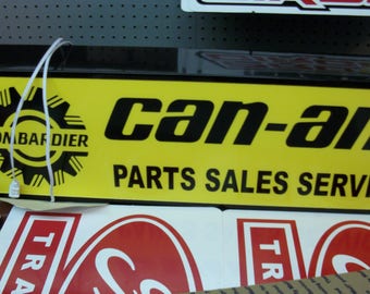 Can-Am Parts Sales Service Lighted sign 30x10x4 inch