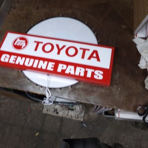 Toyota lighted sign 30x10x4