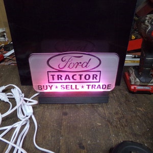 FORD TRACTOR led lighted sign night light