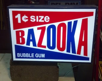 Bazooka 23x15x4 lighted sign 6ft switched cord