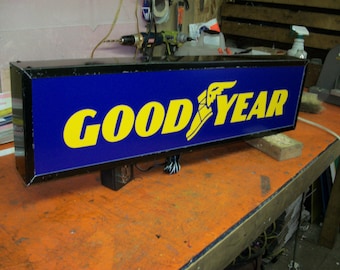 Goodyear Lighted sign 30x8x4 inch