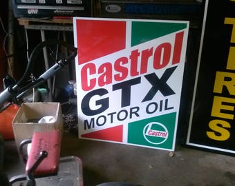 Castrol GTX metal sign 23x18 inch
