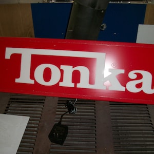 Tonka Toys Lighted sign Light Up 30x10x4 inch