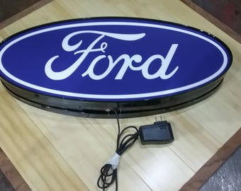 Ford Oval lighted sign 23x9 inch