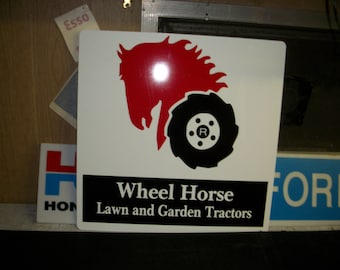 Wheel Horse Lawn and Garden Tractor metal sign 20x20 inch