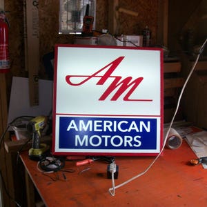 American Motors Lighted sign 21x21x4 inch image 2