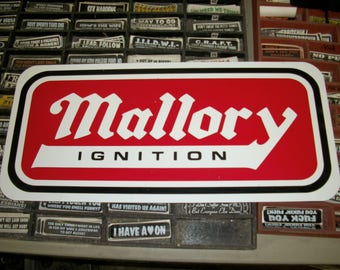 Mallory Ignition 23x8x1 metal sign