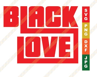 Black love svg | Etsy