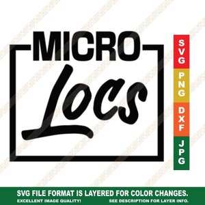 Microlocs Locs SVG Cricut or Silhouette Cut Digital Download File