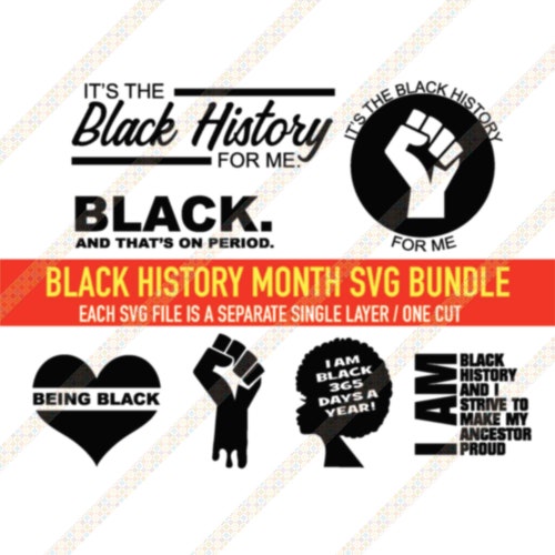 Black History Month SVG PNG JPEG Cricut or Silhouette Cut File | Etsy