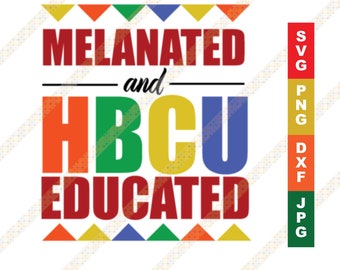 Gemelaneerde en opgeleide HBCU Grad Alumni Homecoming SVG DXF Cricut of Silhouette Cut-bestand