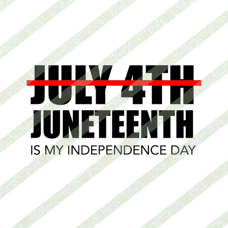 Download Juneteenth Is My Independence Day Not July 4th SVG | Etsy