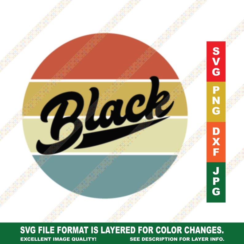 Download Vintage Black Sunset SVG African American Cricut or ...