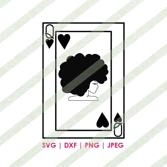 Download Black Queen Afro Playing Card Natural Hair Digital Download Etsy