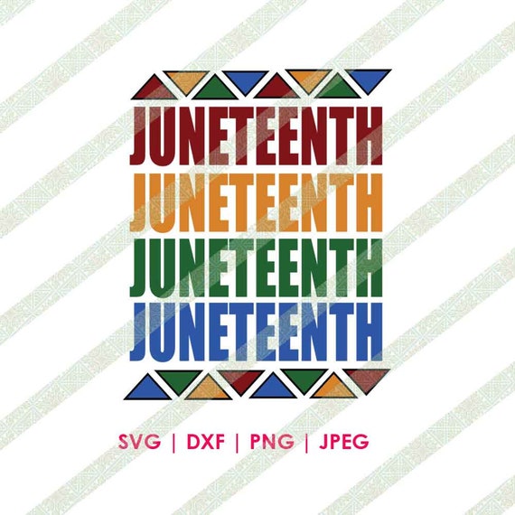 Juneteenth African Tribal Colors SVG DXF Cricut Cut File ...