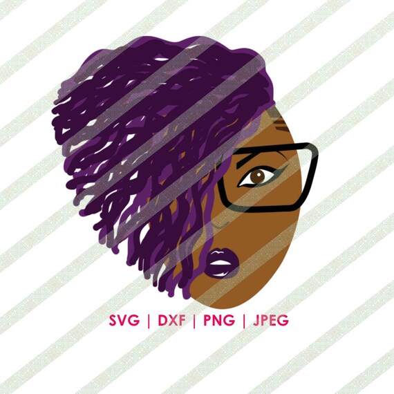 Download Purple Locs Dreadlocs Svg Png Jpg Black Woman Cricut Or Etsy