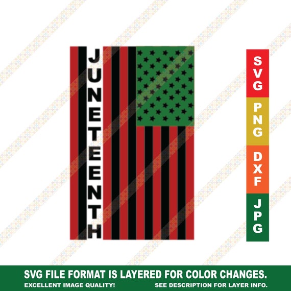 Download Free Juneteenth African American Flag Svg Cut File For Cricut Or Etsy SVG Cut Files