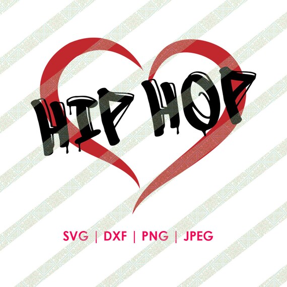 I Love Hip Hop Graffiti Svg Font Digital Download Cutting File Etsy