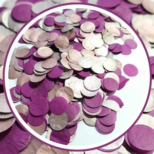 Eco Biodegradable Wedding Confetti - Rosegold and Claret