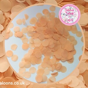 Eco Biodegradable Wedding Confetti - Apricot Orange