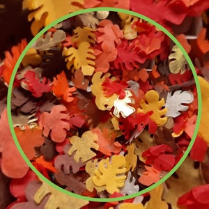 Biodegradable Autumn Palm Leaf confetti