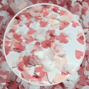 Eco Biodegradable Wedding Confetti - Rose Pink, Blush Pink and White