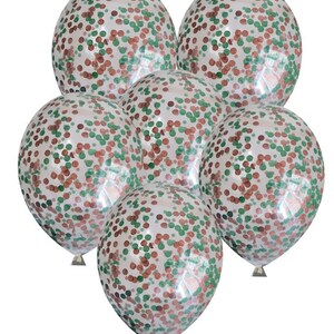 Biodegradable Eco Friendly colours confetti balloons in 4 sizes & FREE ribbon in browns and autumn colours woodland animals trees insects