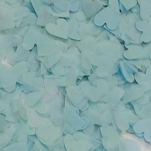 Eco Biodegradable Wedding Confetti - Pale Blue Hearts