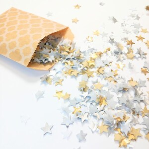 Eco Biodegradable Confetti - Gold, Silver & White