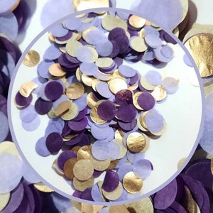 Eco Biodegradable Purple, Lilac & Gold Confetti