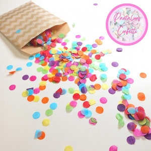 Biodegradable Wedding Confetti - Rainbow mix Confetti